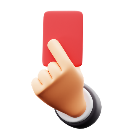Red Card  3D Icon