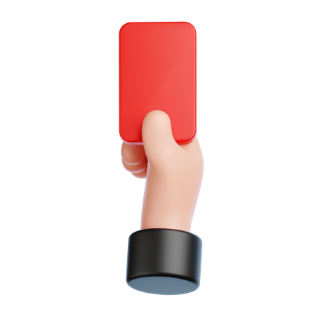 Red Card  3D Icon