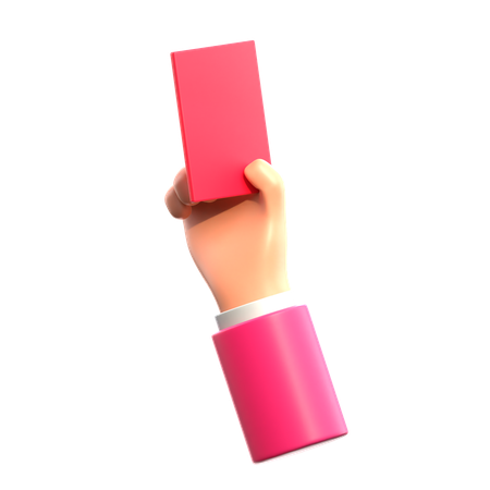 Red Card  3D Icon