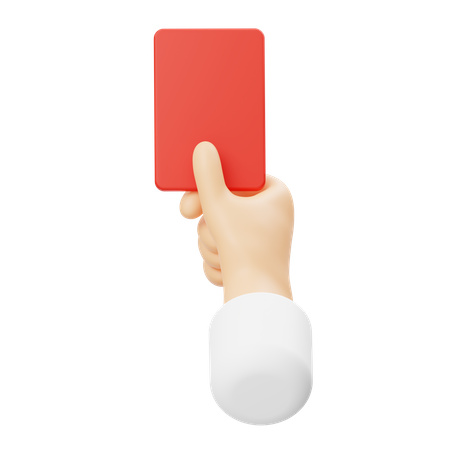 Red Card  3D Icon