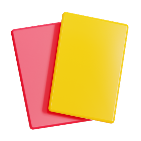 RED CARD & YELLOW CARD 3D Icon