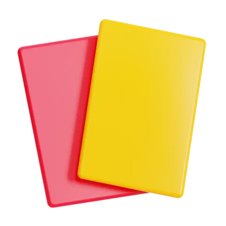 RED CARD & YELLOW CARD 3D Icon