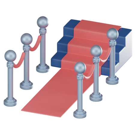 Red Carpet Entry  3D Icon