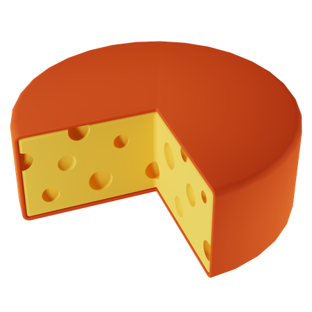 Red Cheese  3D Icon