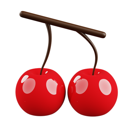 Red Cherry  3D Icon