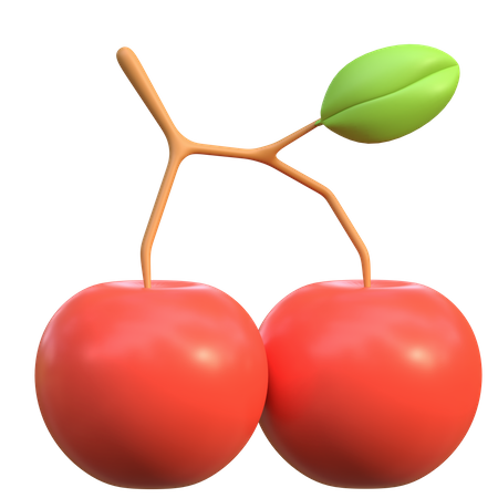 Red Cherry  3D Icon