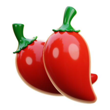 Red Chili  3D Icon
