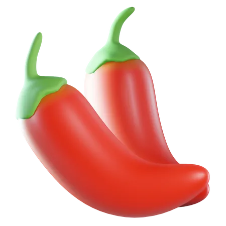 Red Chili  3D Icon