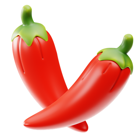 Red Chili  3D Icon
