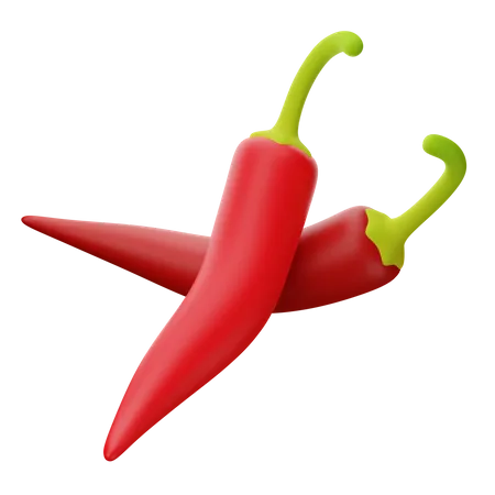 Red Chilli  3D Icon