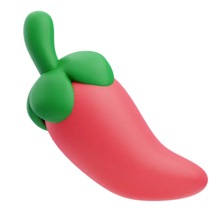 Red Chilly  3D Icon