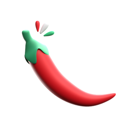 Red Chilly  3D Icon