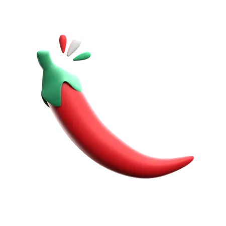 Red Chilly  3D Icon