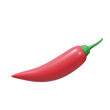 Red Chilly 3D Illustration