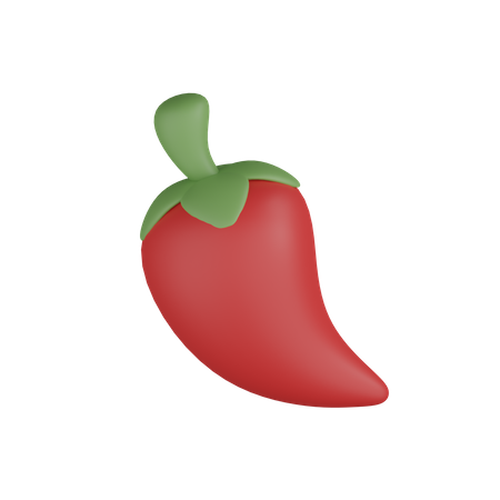 Red Chilly 3D Icon