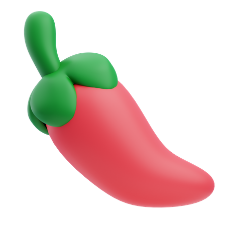 Red Chilly  3D Icon