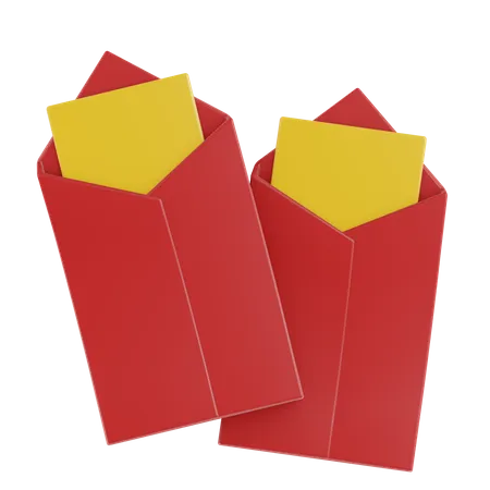 Red Chinese Envelope  3D Icon