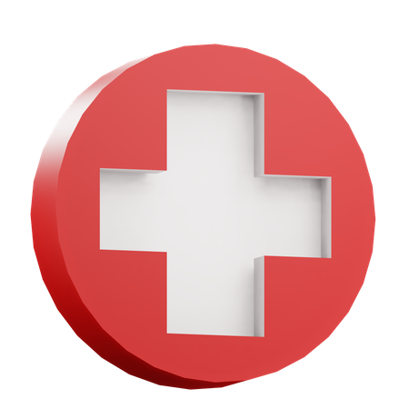 Red Cross  3D Icon