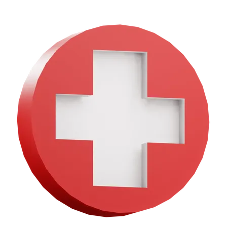 Red Cross  3D Icon