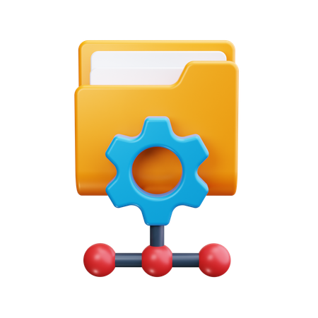 Red de conexion  3D Icon