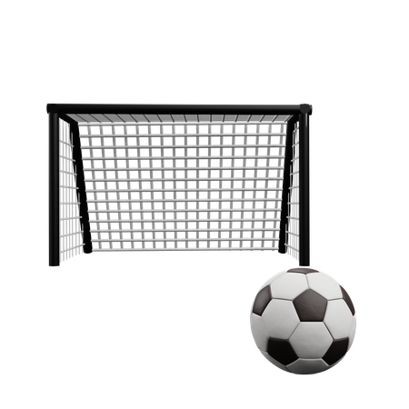 Red de Futbol  3D Icon