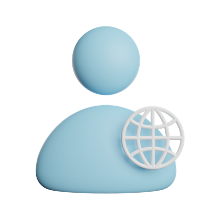 Red de usuarios  3D Icon