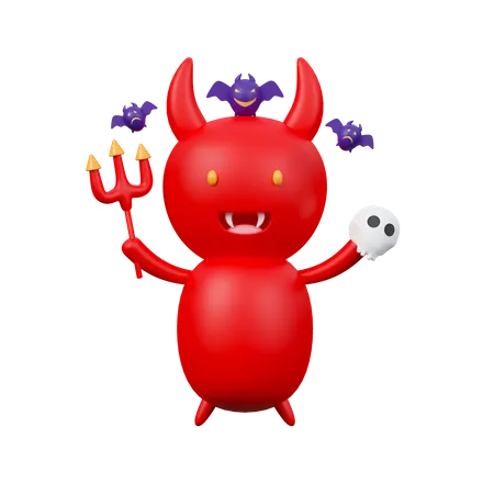 Red Devil  3D Icon