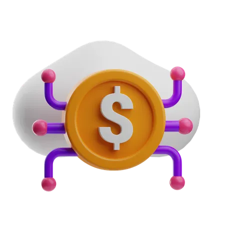 Red de dinero  3D Icon