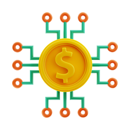 Red de dinero  3D Icon