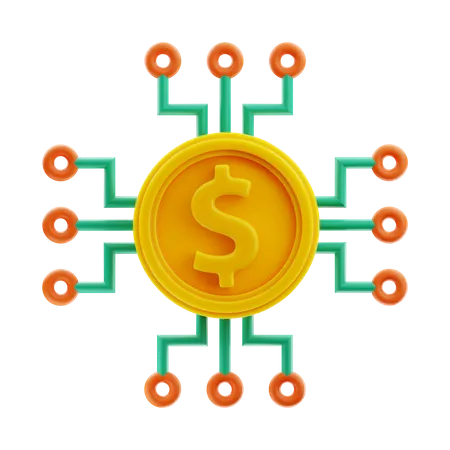 Red de dinero  3D Icon