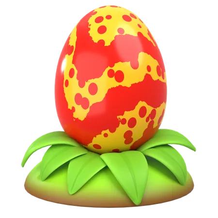 Red Dragon Egg  3D Icon