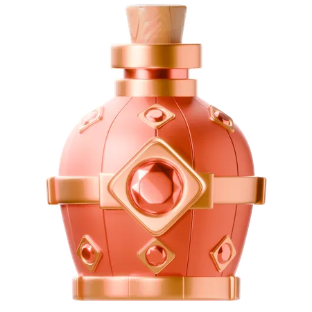 Red Elixir Bottle  3D Icon