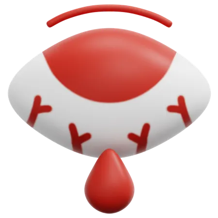 Red eye  3D Icon