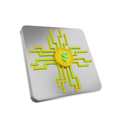 Red financiera  3D Icon