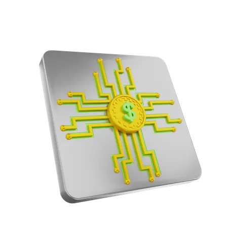 Red financiera  3D Icon