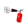 fire-extinguisher 3d illustration