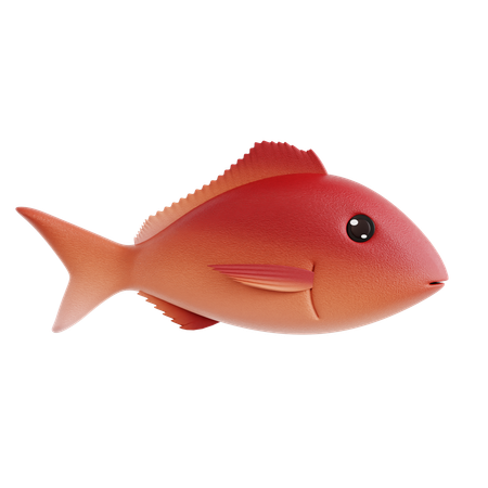 Red Fish  3D Icon
