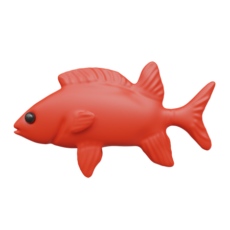 Red Fish  3D Icon