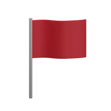 Red Flag  3D Icon