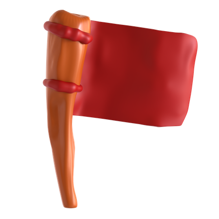 Red Flag  3D Icon
