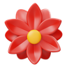 decorative flower 3d logo