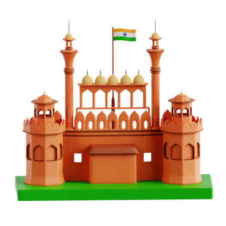 Red Fort  3D Icon