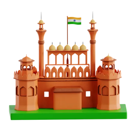 Red Fort  3D Icon