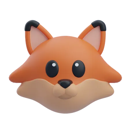 Red Fox  3D Icon