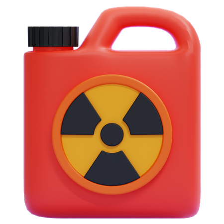 Red Fuel Canister  3D Icon