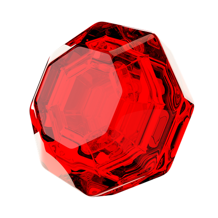 Red Gemstone  3D Icon