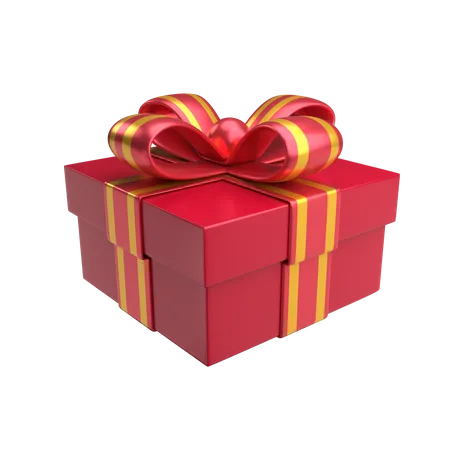 Red Gift  3D Illustration