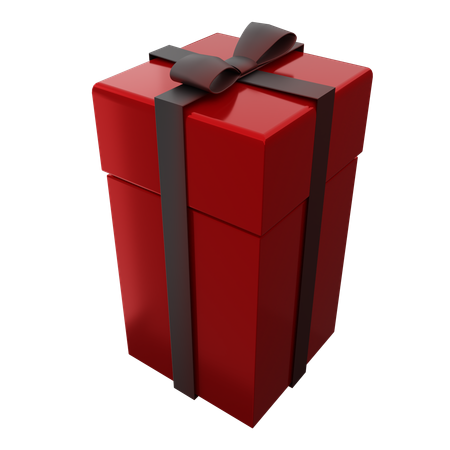 Red Gift Box 3D Icon