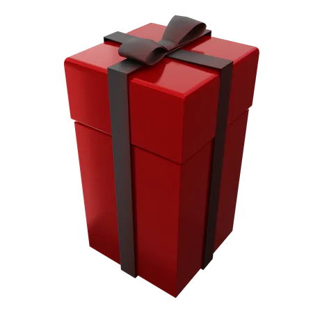 Red Gift Box 3D Icon