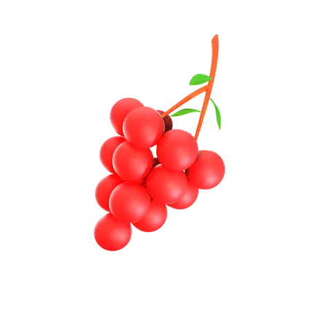 These Are 3 D Red Grape Icons Commonly Used In Design And Games 3D Icon
